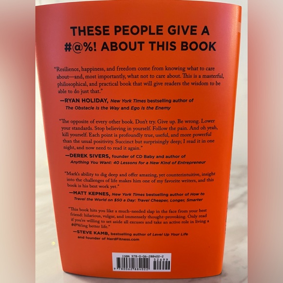 The Subtle Art of Not Giving A #a%! by Mark Manson book - Picture 2 of 6